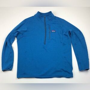 Patagonia R1 1/4 zip pullover men’s XL blue